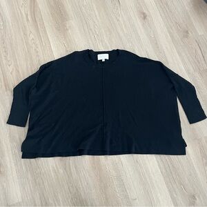 Brochu walker Black cashmere wool knit sweater boxy fit S